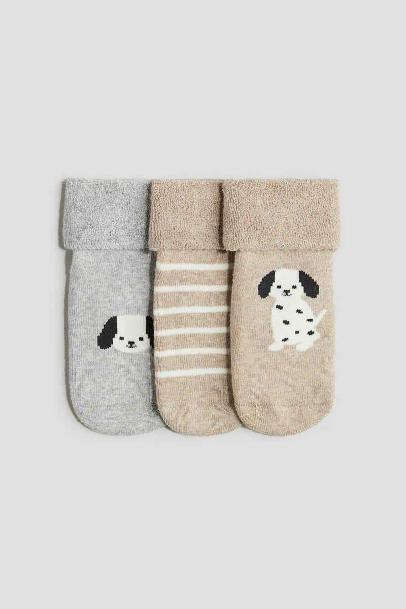 H&M 3-pack terry socks